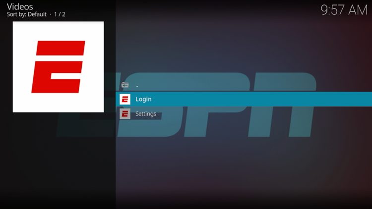 Install ESPN Kodi Addon on Firestick